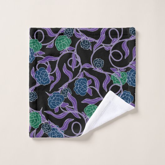 Moonlit Vine - Mysticool Collection Bad Handdoek (Wasdoekje)