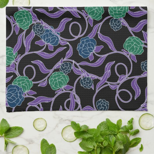 Moonlit Vine - Mysticool Collection Theedoek (Gevouwen)