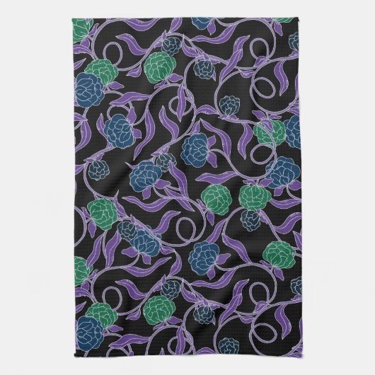 Moonlit Vine - Mysticool Collection Theedoek (Verticaal)