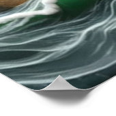 Moonlit Vist onder de klif Poster (Hoek)