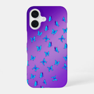 Moonlit Vlinders iPhone 16 Hoesje – Whimsical Kuns