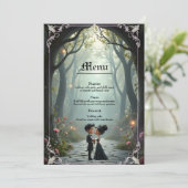 Moonlit Vows – A Cute Gothic Wedding Moment. Menu (Staand voorkant)