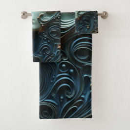 Moonlit Vrouw 3D Kunst Bad Handdoek