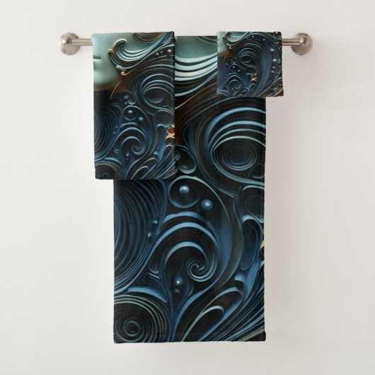 Moonlit Vrouw 3D Kunst Bad Handdoek (Insitu)