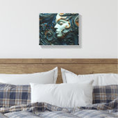 Moonlit Vrouw 3D Kunst Canvas Afdruk (Insitu (Slaapkamer))