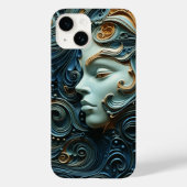 Moonlit Vrouw 3D Kunst Case-Mate iPhone Case (Achterkant)