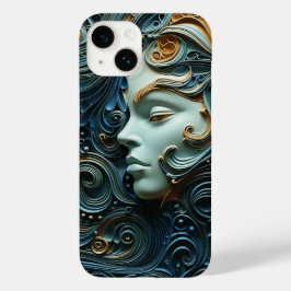 Moonlit Vrouw 3D Kunst Case-Mate iPhone 14 Hoesje