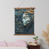 Moonlit Vrouw 3D Kunst Hangend Wandkleed (Slaapkamer)