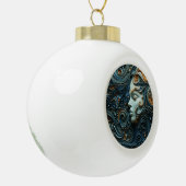 Moonlit Vrouw 3D Kunst Keramische Bal Ornament (Links)