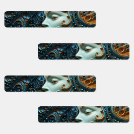 Moonlit Vrouw 3D Kunst Labels