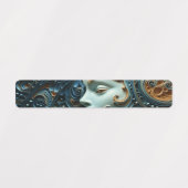 Moonlit Vrouw 3D Kunst Labels (Design 2)