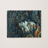 Moonlit Vrouw 3D Kunst Legpuzzel (Horizontaal)