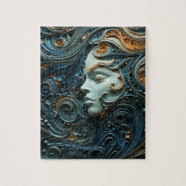 Moonlit Vrouw 3D Kunst Legpuzzel