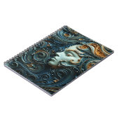 Moonlit Vrouw 3D Kunst Notitieboek (Linkerzijde)
