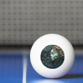 Moonlit Vrouw 3D Kunst Pingpongbal (Net)