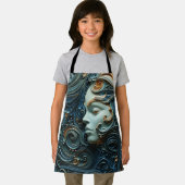 Moonlit Vrouw 3D Kunst Schort (Insitu)