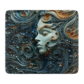 Moonlit Vrouw 3D Kunst Snijplank (Voorkant)