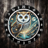 Moonlit Watcher Owl Dartboard Design Dartbord