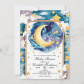 Moonlit Whimsical Celestial Baby shower Kaart (Voorkant)