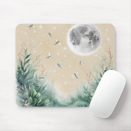 Moonlit Whimsy Forest Mousepad Muismat (Met muis)