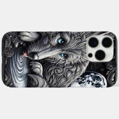 Moonlit White Wolf Wonder Case-Mate iPhone Case (Achterkant (horizontaal))