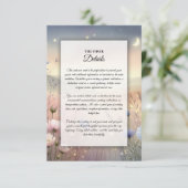 Moonlit Wildflower Whispers Wedding Informatiekaartje (Staand voorkant)