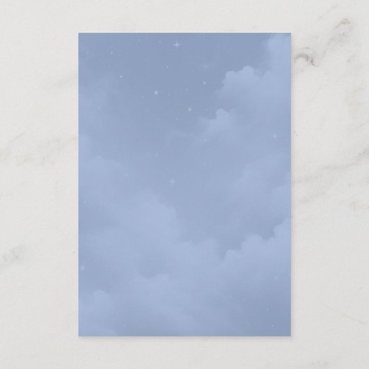 Moonlit Wildflower Whispers Wedding Informatiekaartje (Achterkant)