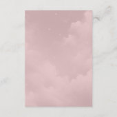 Moonlit Wildflower Whispers Wedding Informatiekaartje (Achterkant)