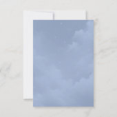 Moonlit Wildflower Whispers Wedding RSVP Kaartje (Achterkant)