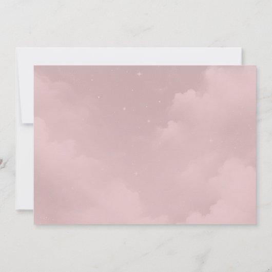 Moonlit Wildflower Whispers Wedding Save The Date (Achterkant)