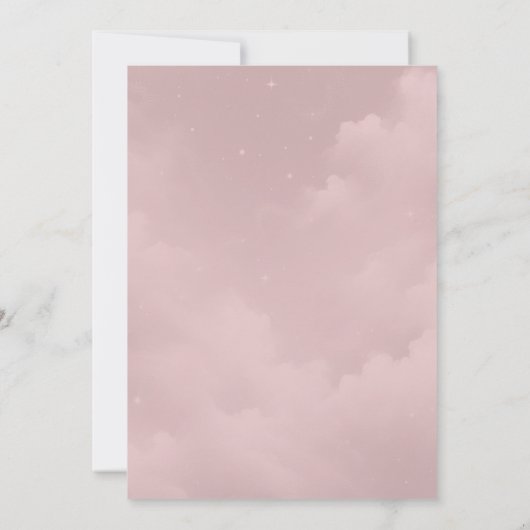 Moonlit Wildflower Whispers Wedding Save The Date (Achterkant)