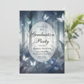 Moonlit Wings en Midnight Magic afstudeerfeest Kaart (Staand voorkant)