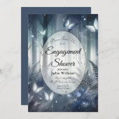 Moonlit Wings en Midnight Magic Verloving Shower Kaart (Voorkant / Achterkant)