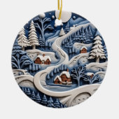 Moonlit Winter Path Ornament (Voorkant)