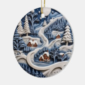 Moonlit Winter Path Ornament (Links)