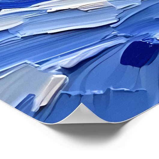 Moonlit Winter Village Poster (Hoek)