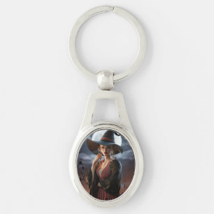 Moonlit Witch Esthetisch Onderzetter Sleutelhanger