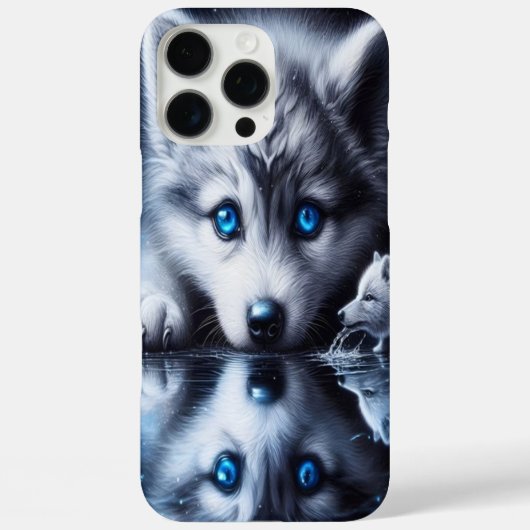 Moonlit Wolf Natuur kunstwerk Case-Mate iPhone Case (Achterkant)