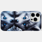 Moonlit Wolf Natuur kunstwerk Case-Mate iPhone Case (Achterkant (horizontaal))