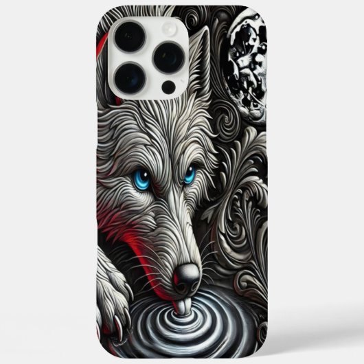 Moonlit Wolf's Reflection Art Case-Mate iPhone Case (Achterkant)