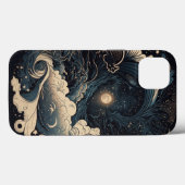 Moonlit Zee Waves Fantasy Case-Mate iPhone Case (Achterkant (horizontaal))