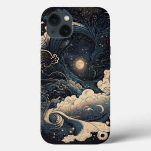  Moonlit Zee Waves Fantasy Case-Mate iPhone Case