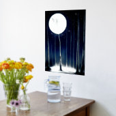 Moonlite Birch Trees Folie Prints (Laag (Keuken))