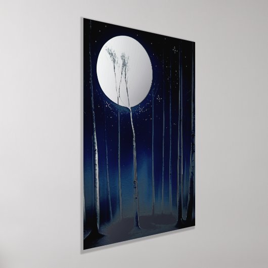 Moonlite Birch Trees Folie Prints (Laagn)