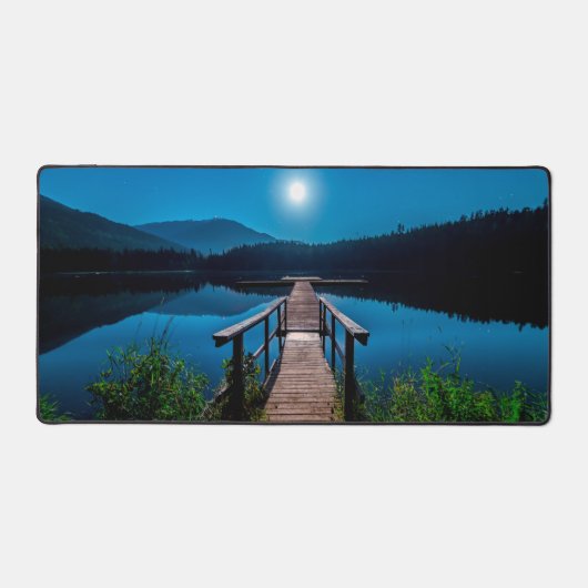 Moonlite Lake in de bergen Bureaumat (Voorkant)