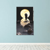 Moonlite Love Canvas Afdruk (Insitu (Houten vloer))