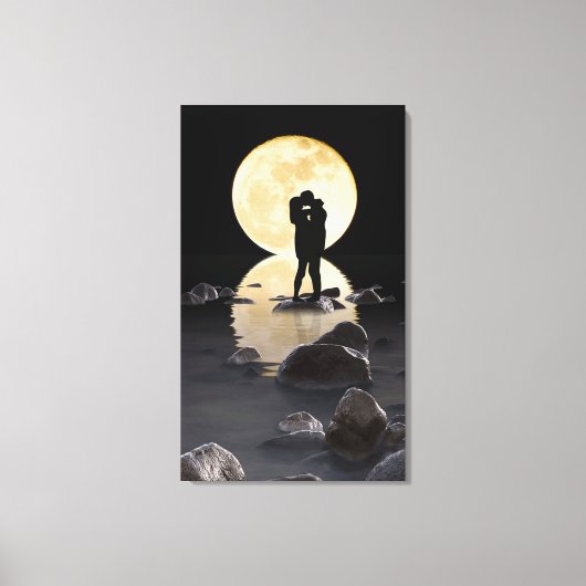Moonlite Love Canvas Afdruk (Voorkant)
