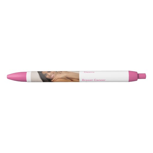 Moonlites Desire Breast Cancer Bewustheid Zwarte Inkt Pen (Voorkant)