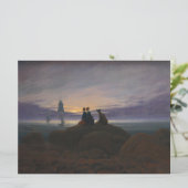 Moonrise door het Zee (door Caspar David Friedrich Kaart (Staand voorkant)