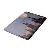 Moonrise Early Winter | Anchorage, Alaska Badmat (Gekanteld)